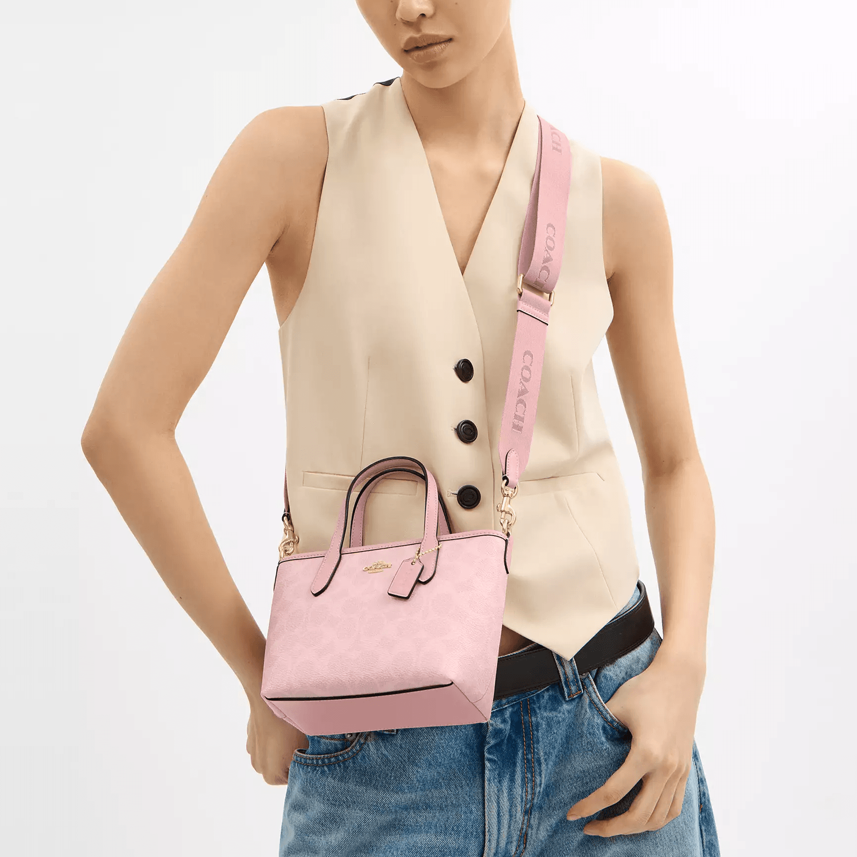 Сумка COACH City 15 Pink - изображение 4