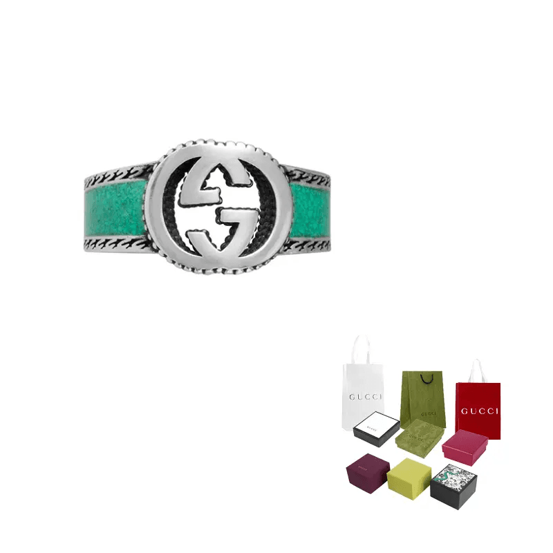 Кольцо Gucci Interlocking G Silver Ring - изображение 5