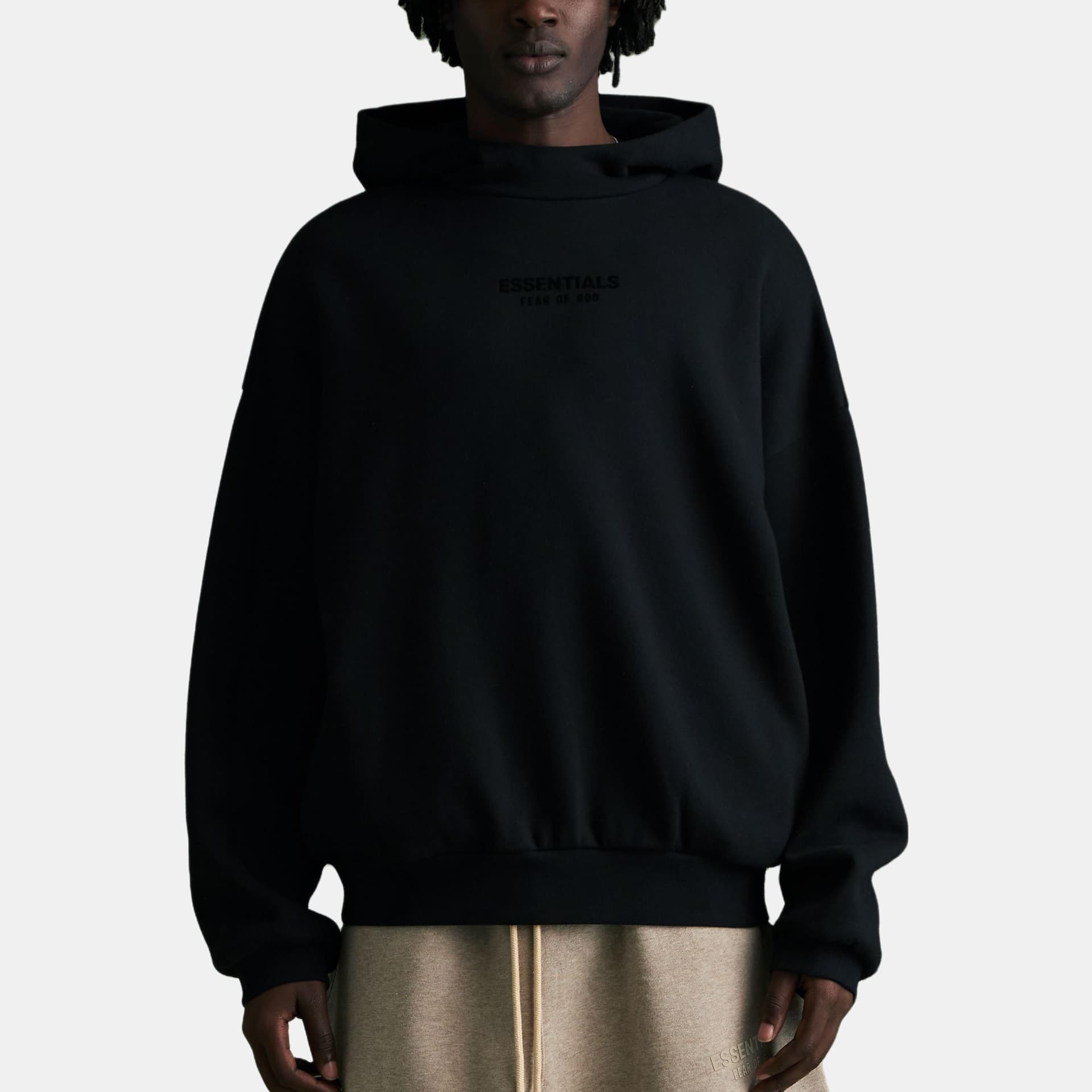 Худи Fear of God Essentials FW23 Hoodie Jet Black - изображение 3