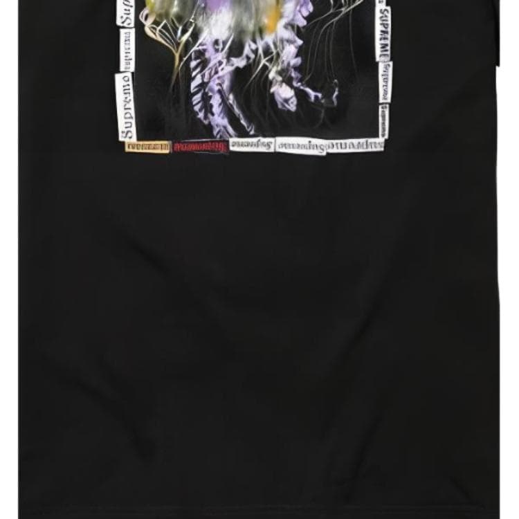 Футболка Supreme SS18 Jellyfish Tee Black - изображение 4