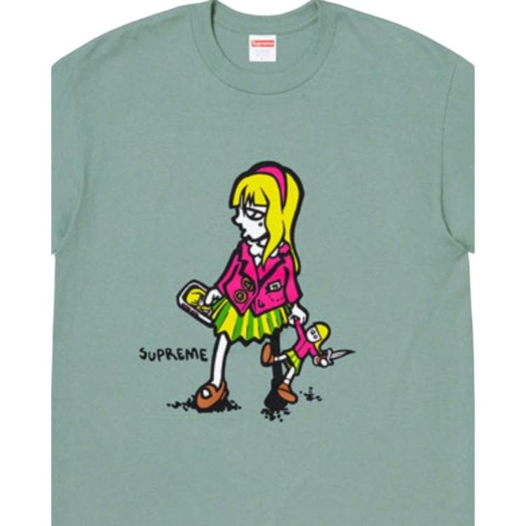Футболка Supreme SS19 Suzie Switchblade Tee DarkSage T - изображение 2