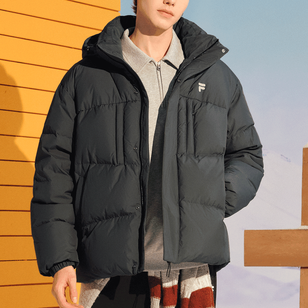 Зимняя куртка FILA Fusion FOB Down Jacket Gray — фото 6