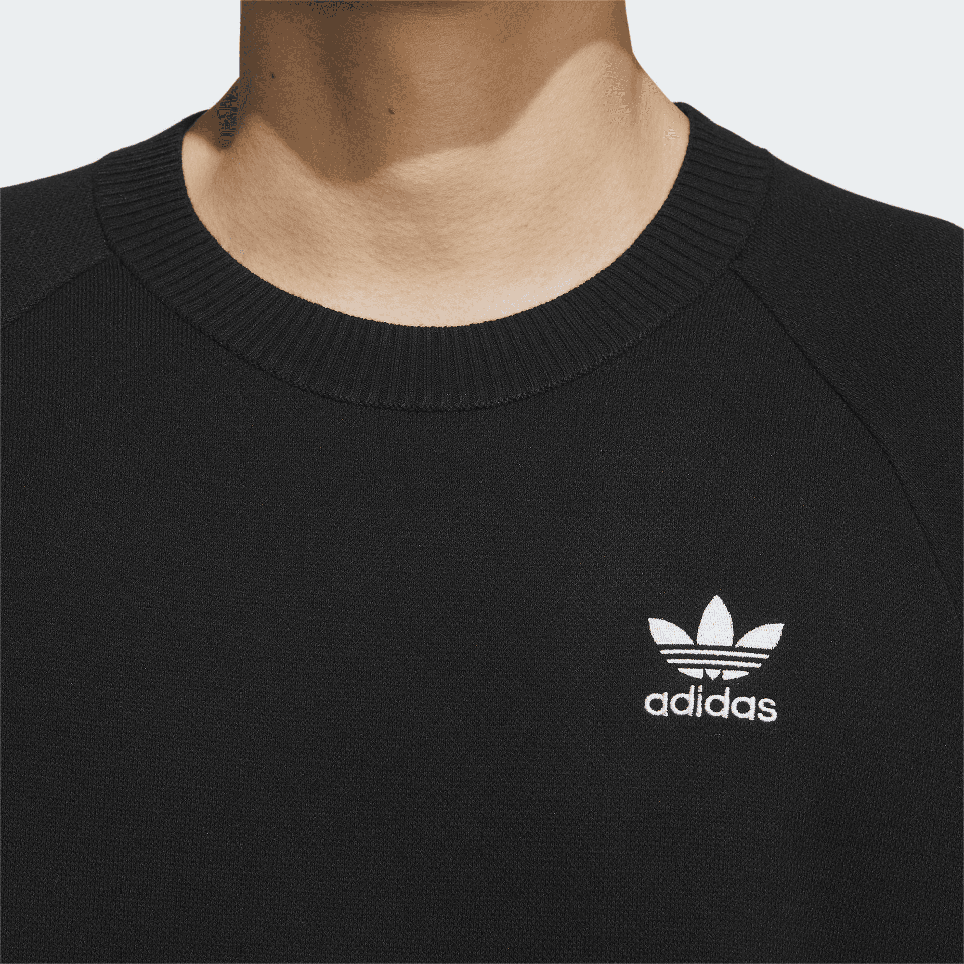Кофта adidas Originals Knit Crewneck Sweatshirt Black - изображение 5