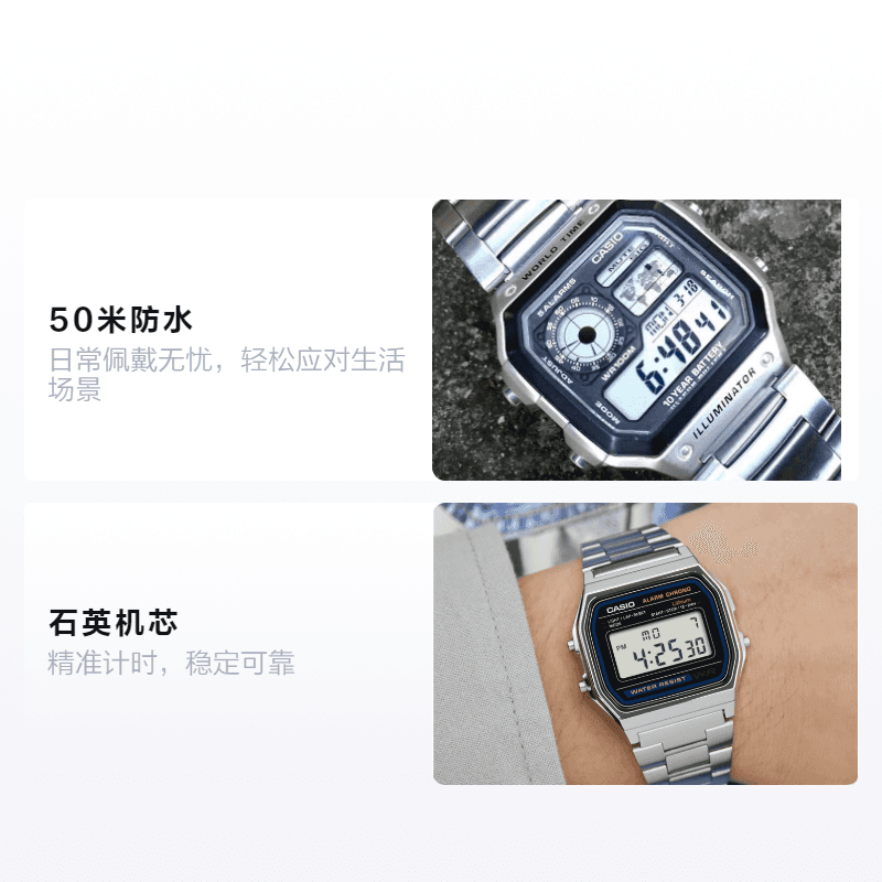 Часы Casio AE-1200WHD-1A+ A158WA-1 - изображение 2
