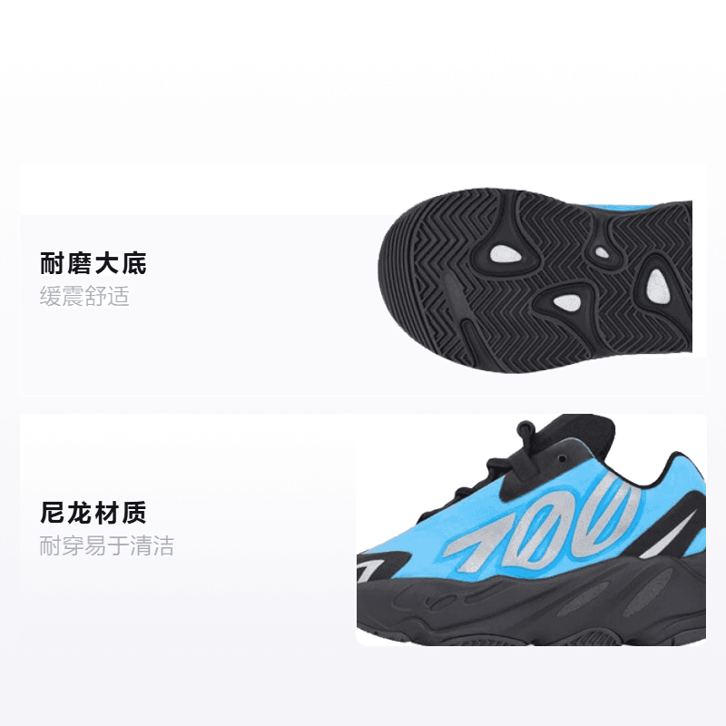Кроссовки adidas originals Yeezy Boost 700 MNVN "Bright Cyan" - изображение 2