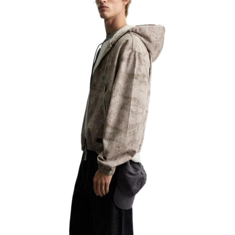 Куртка ZARA Casual Hoodie Washed Jacket - изображение 5