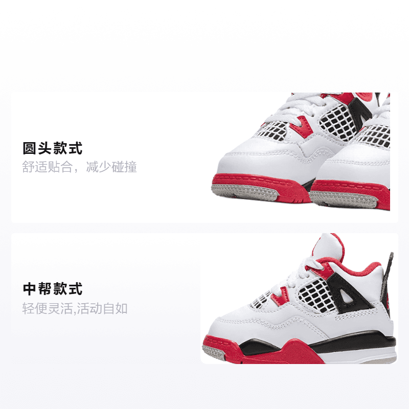 Кроссовки Jordan Air Jordan 4 "Fire Red" 2020 - изображение 2