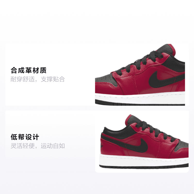Кроссовки для баскетбола Jordan Air Jordan 1 Low GS - изображение 2