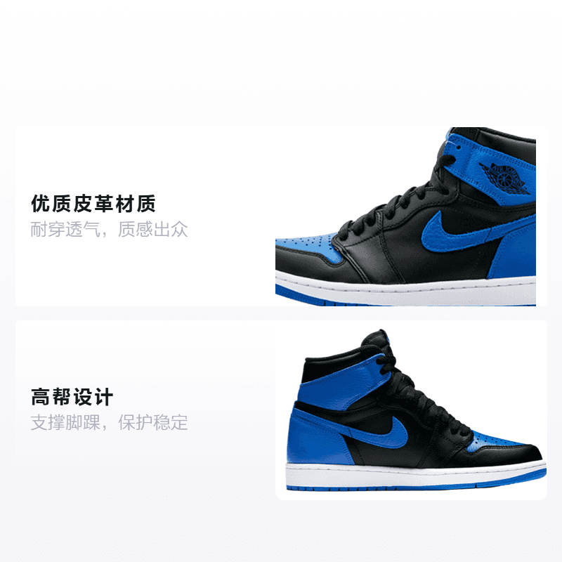 Кроссовки для баскетбола Jordan Air Jordan 1 GS - изображение 2