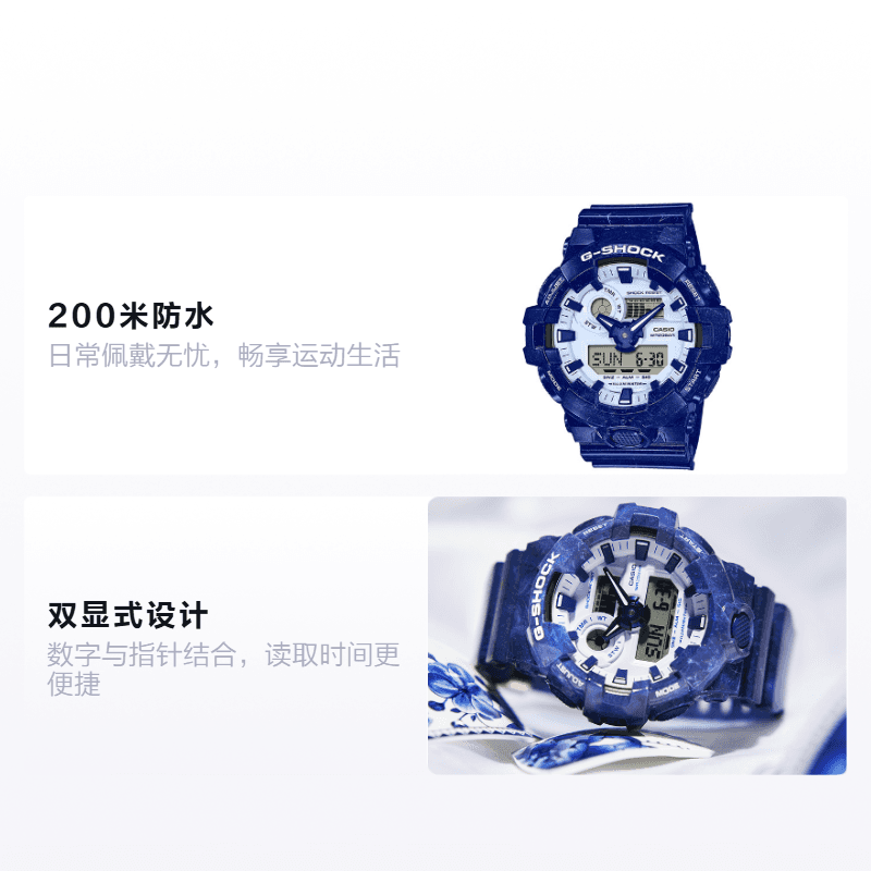 Часы CASIO G-SHOCK GA-700BWP-2APFQ - изображение 2