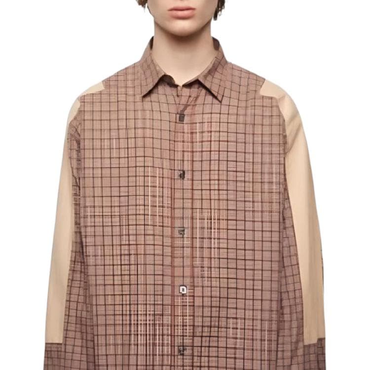 Куртка Acne Studios FW24 Plaid Button Shirt Jacket Brown - изображение 5