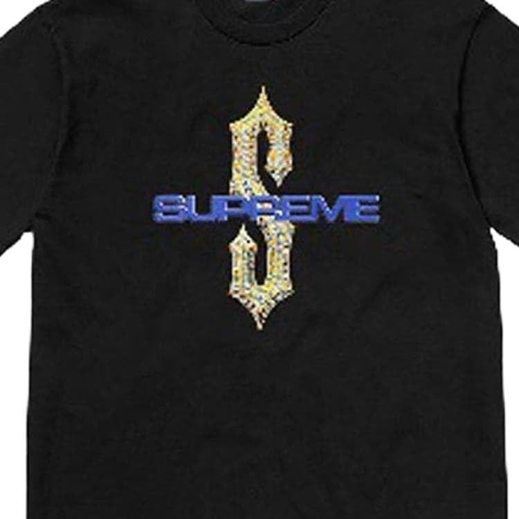 Футболка Supreme SS18 Diamonds Tee Black - изображение 3