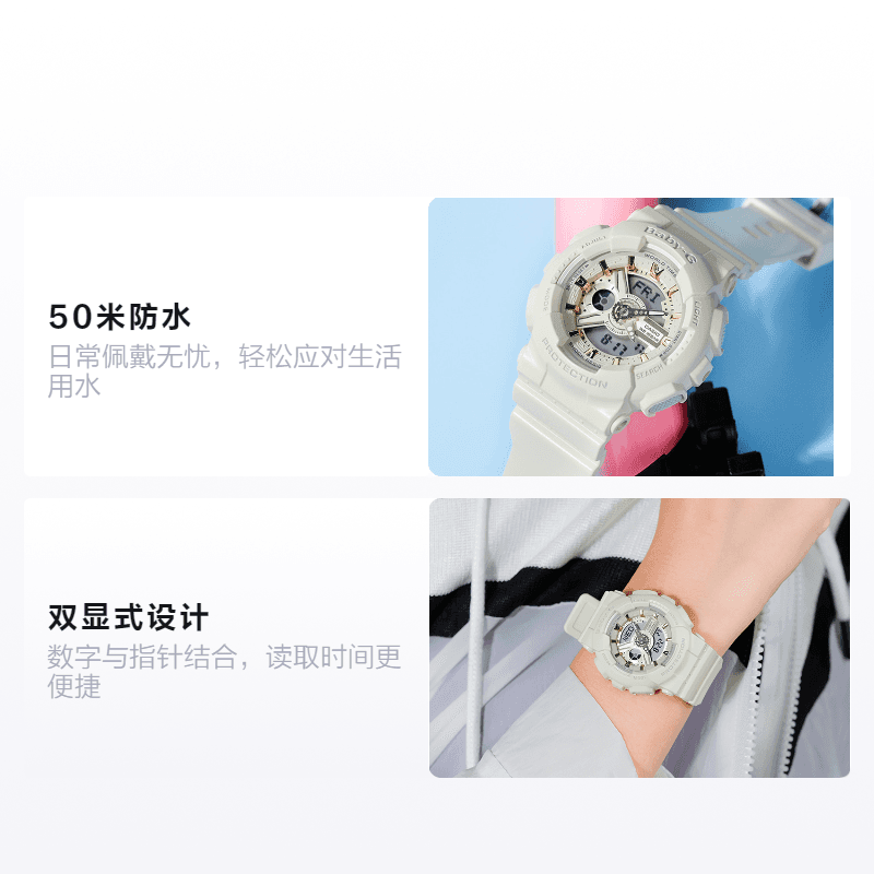 Часы CASIO BABY-G 46.3*43.5mm BA-110GA-7A2PR - изображение 2