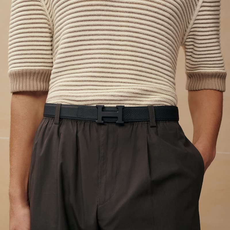 Ремень Hermes Togo Reversible Belt - изображение 3