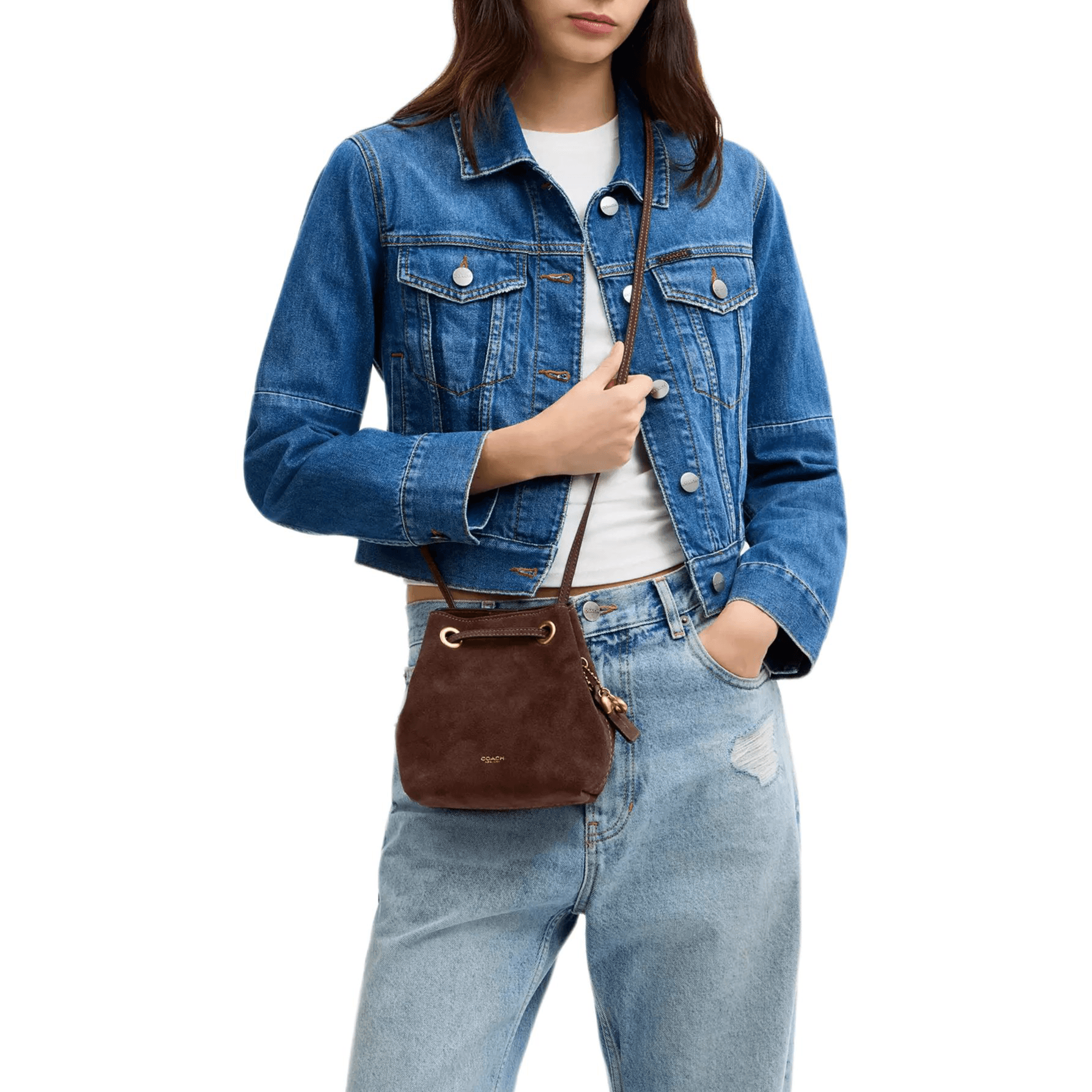 Сумка через плечо COACH 14 Logo - изображение 7