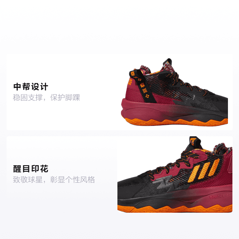 Кроссовки для баскетбола adidas Dame 8 J - изображение 2