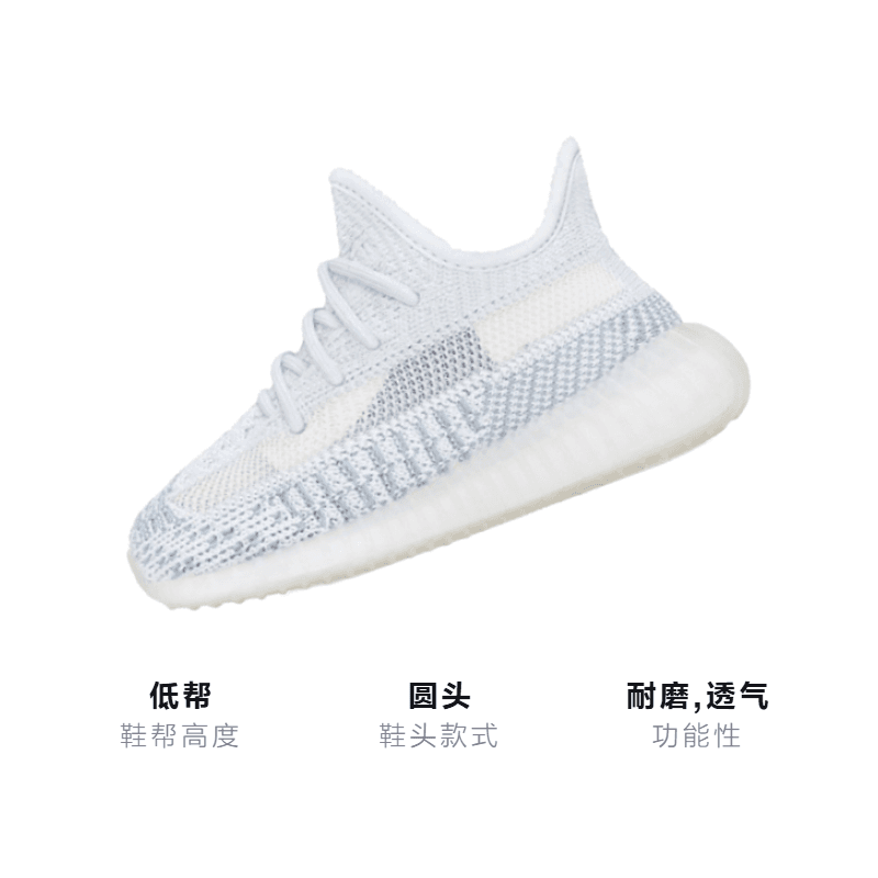 Кроссовки adidas originals Yeezy Boost 350 V2 Cloud White - изображение 2