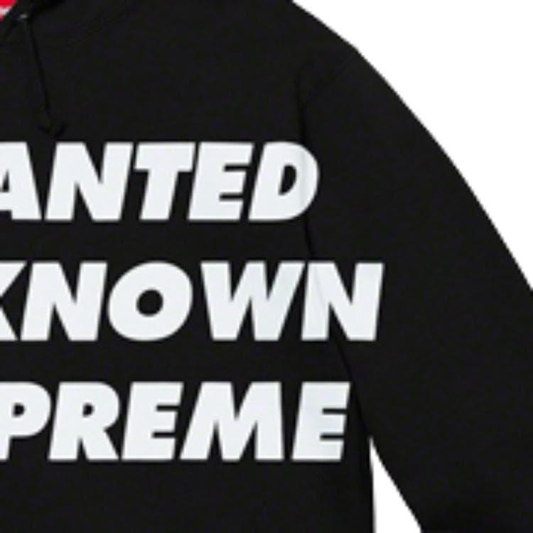 Кофта Supreme Known As Hooded Sweatshirt Black - изображение 7