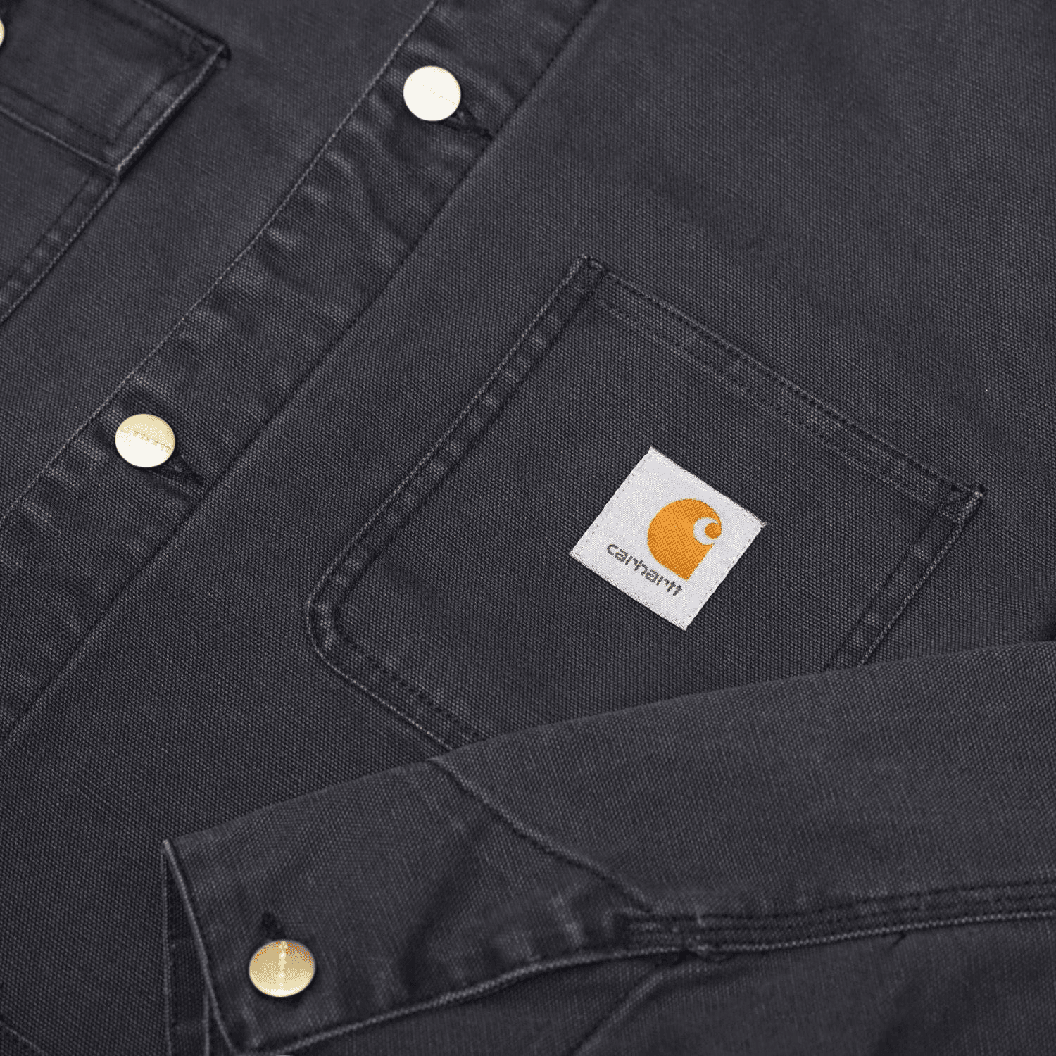 Куртка Carhartt WIP x Journal Standard Washed Logo Jacket Black - изображение 4