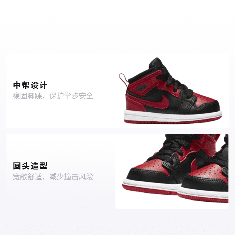 Кроссовки Jordan Air Jordan 1 Mid "Banned" - изображение 2