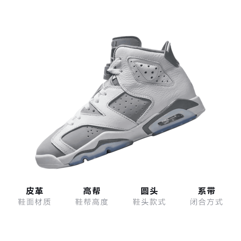 Кроссовки для баскетбола Jordan Air Jordan 6 Retro GS - изображение 3