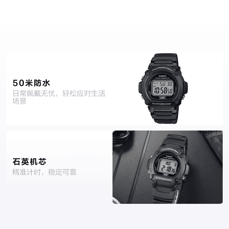 Часы CASIO W-219H-1A - изображение 2