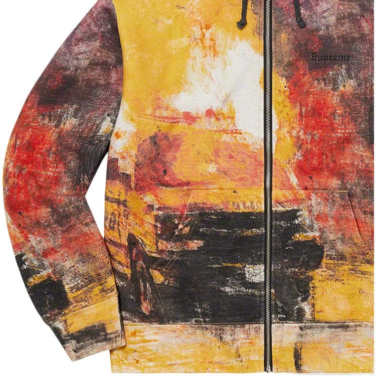 Кофта Supreme Fire Zip Up Hooded Sweatshirt - изображение 4