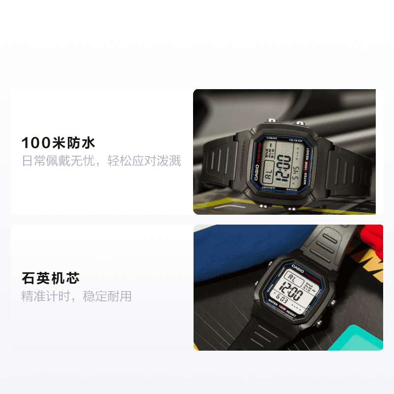 Часы CASIO STANDARD W-800H-1A - изображение 2