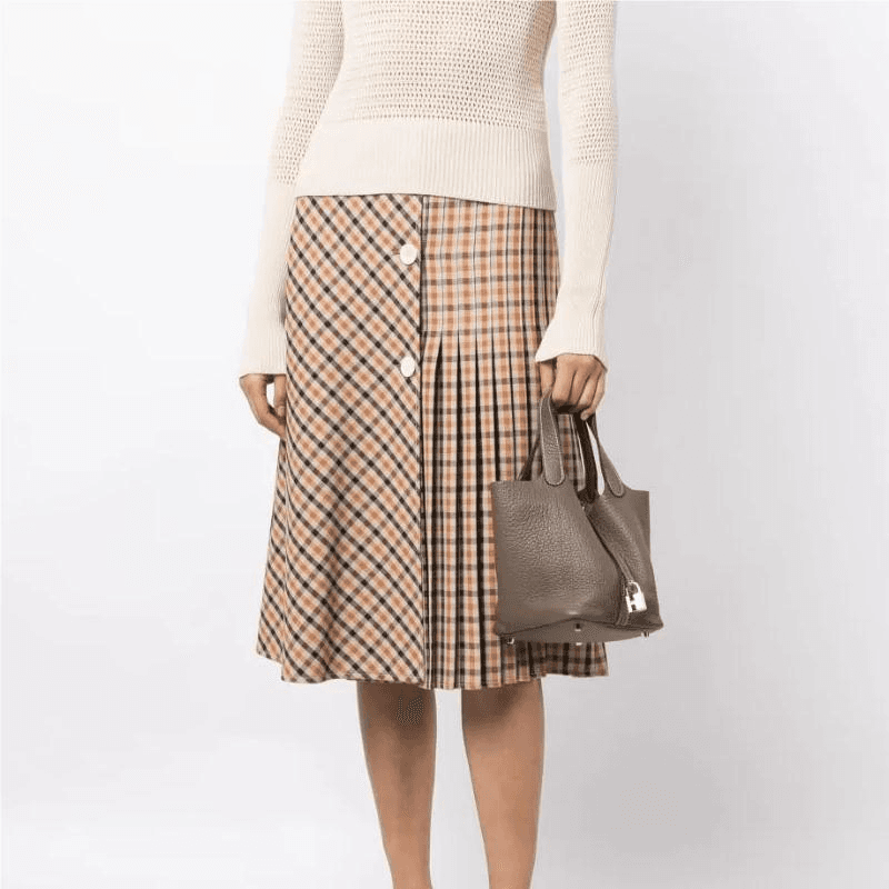 Сумка HERMES Picotin Lock 18 Taurillon Clemence 18 Etoupe - изображение 6
