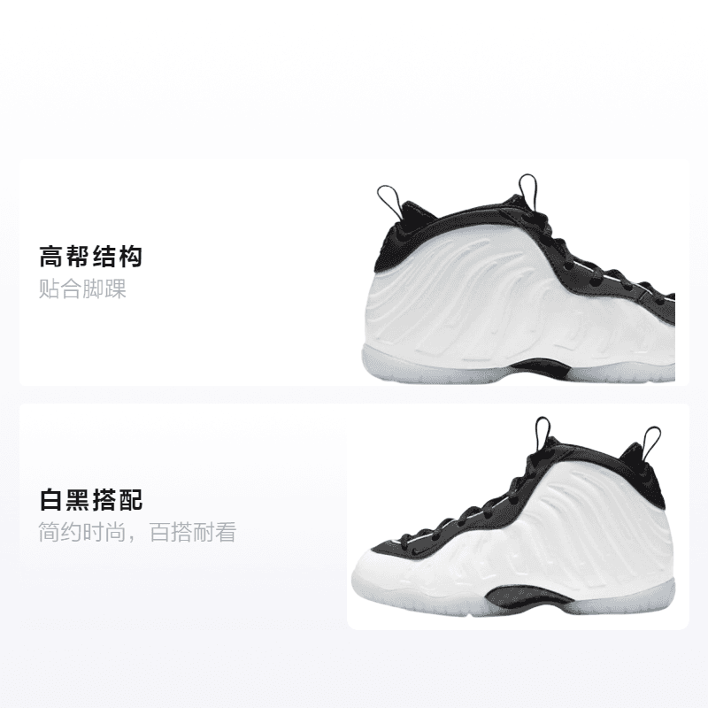 Кроссовки для баскетбола Nike Foamposite One Little "Home" - изображение 2