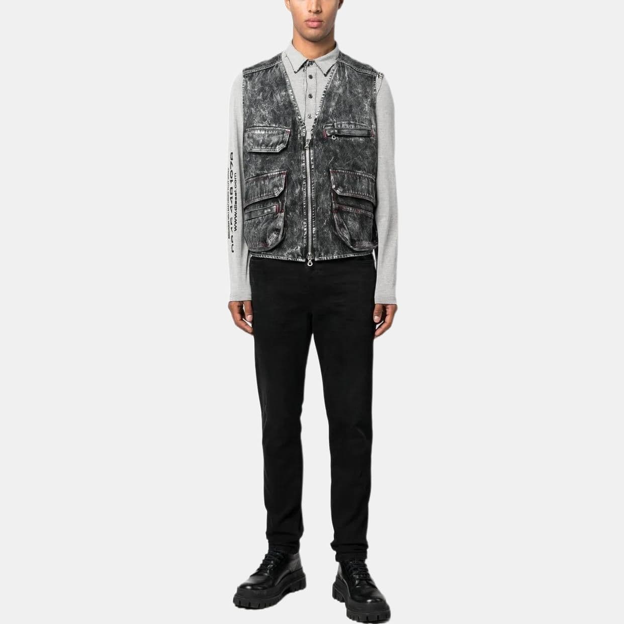 Штаны DIESEL FW22 Black Jeans — фото 4
