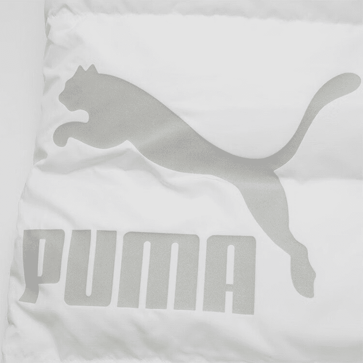 Зимняя куртка PUMA Logo Print Down Jacket White - изображение 4