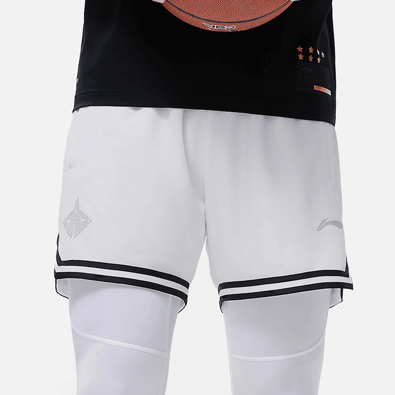 Баскетбольные шорты LiNing Basketball Shorts White - изображение 4