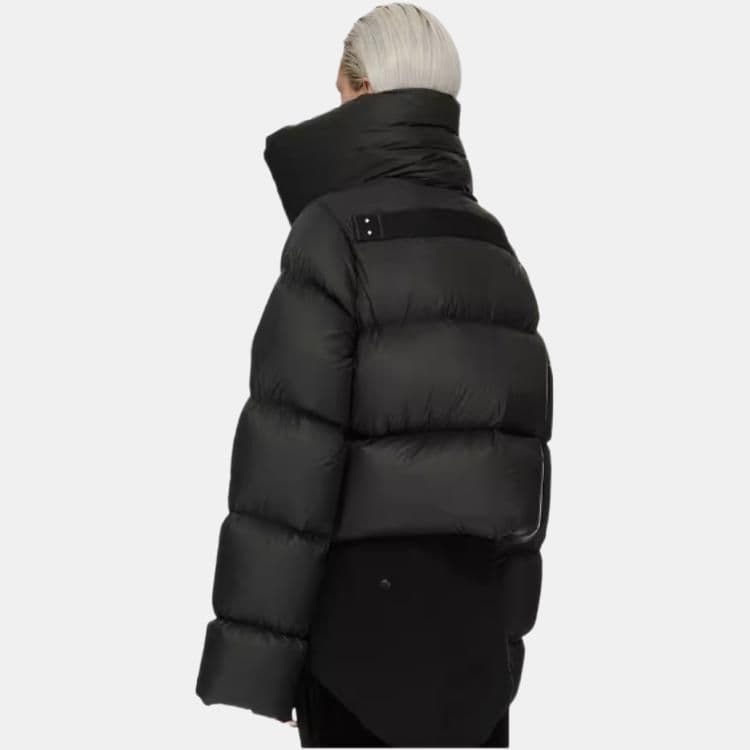 Пуховик Rick Owens High-Neck Down Jacket Black - изображение 4