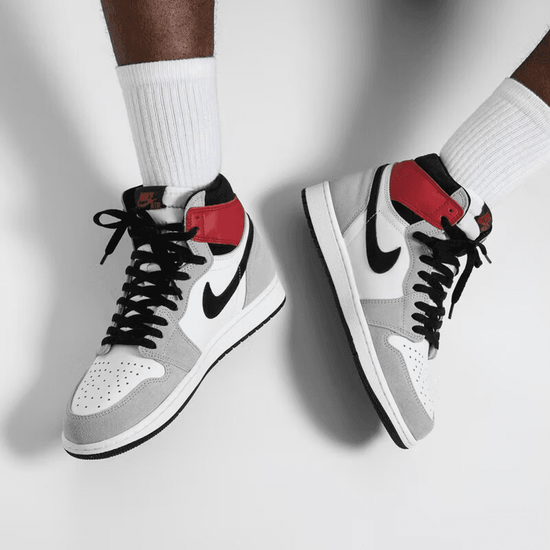 Кроссовки для баскетбола Jordan Air Jordan 1 High OG Smoke Grey "Union" GS - изображение 4