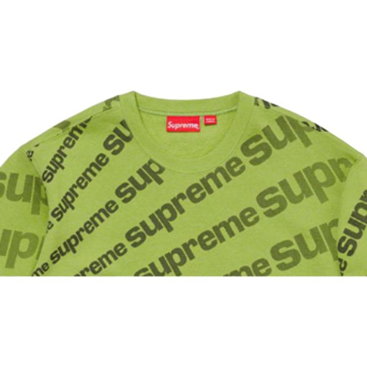Худи Supreme Radial Crewneck Green - изображение 2
