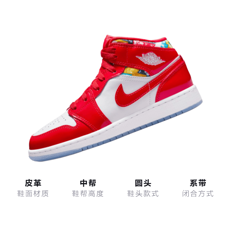 Кроссовки для баскетбола Jordan Air Jordan 1 Mid GS - изображение 3