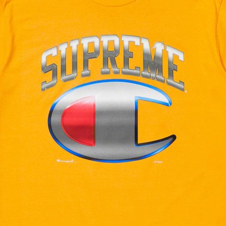 Футболка Supreme x Champion Gold Tee - изображение 3