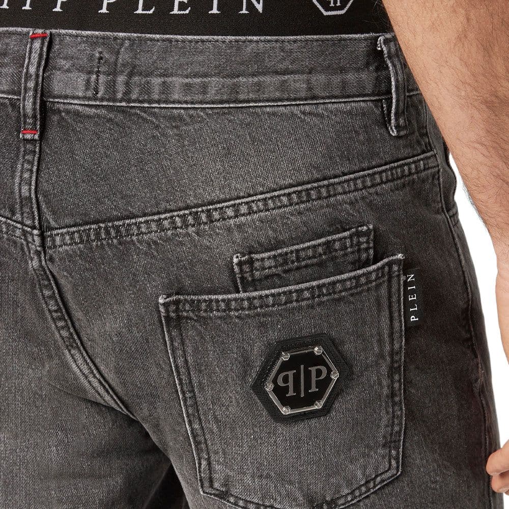 Джинсовые шорты PHILIPP PLEIN FW22 - изображение 5