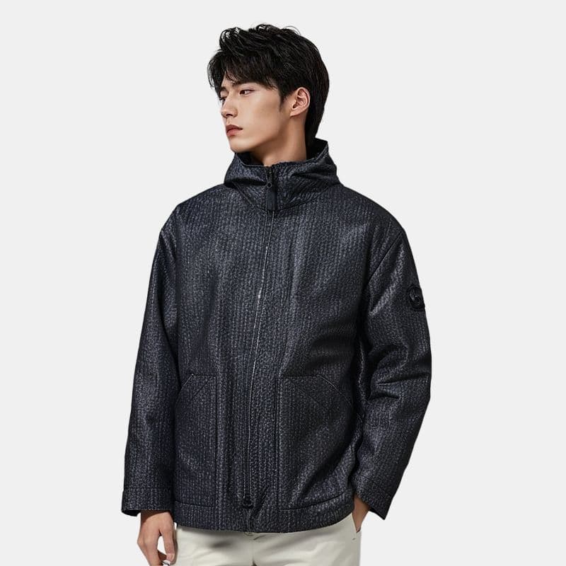 Куртка Stone Island White Label Reflective Hooded Jacket Black - изображение 4
