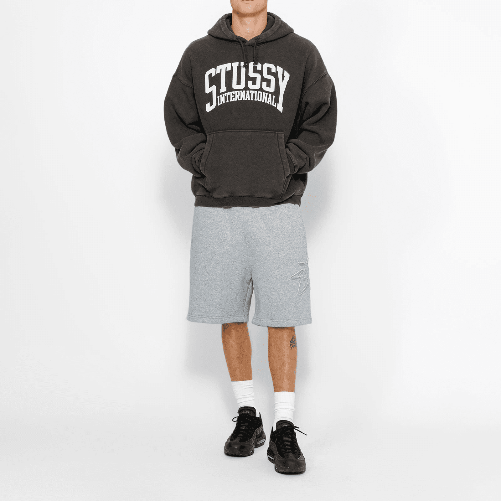 Шорты Stussy SS24 FLEECE SHORT TONAL APPLIQUE - изображение 3