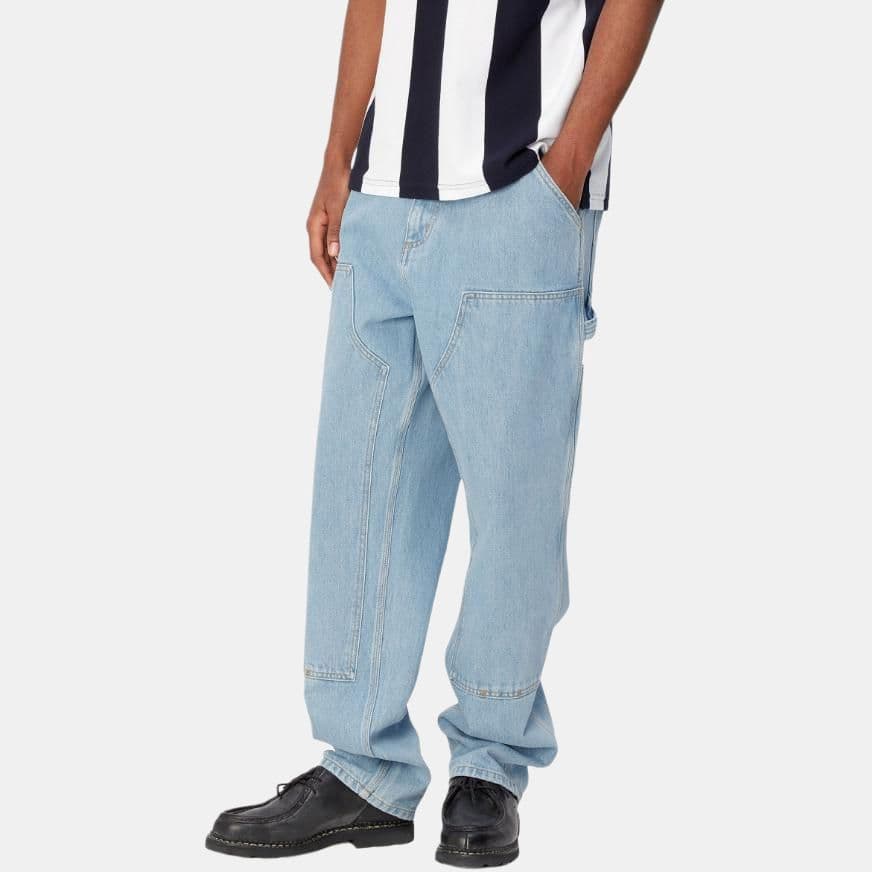 Штаны Carhartt WIP Double Knee Pant Blue — фото 5