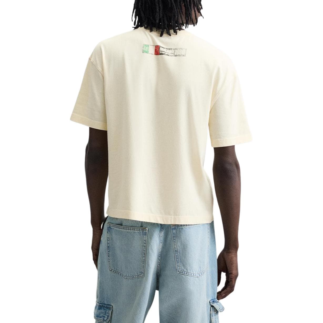 Футболка ZARA Relaxed Printed T-Shirt Off-White - изображение 5