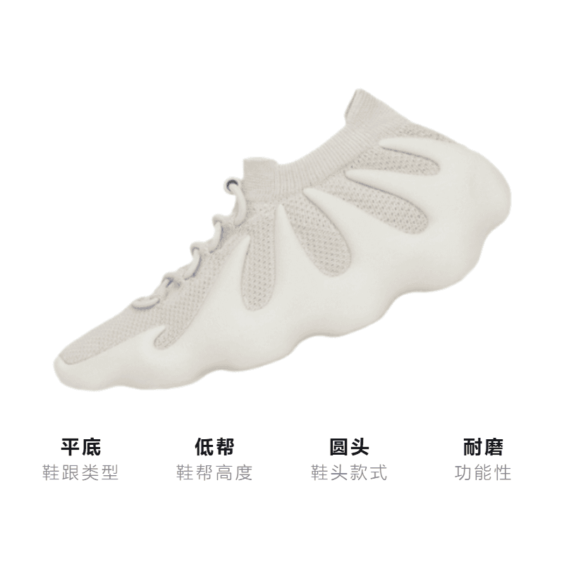 Кроссовки adidas originals Yeezy 450 "Cloud White" - изображение 2