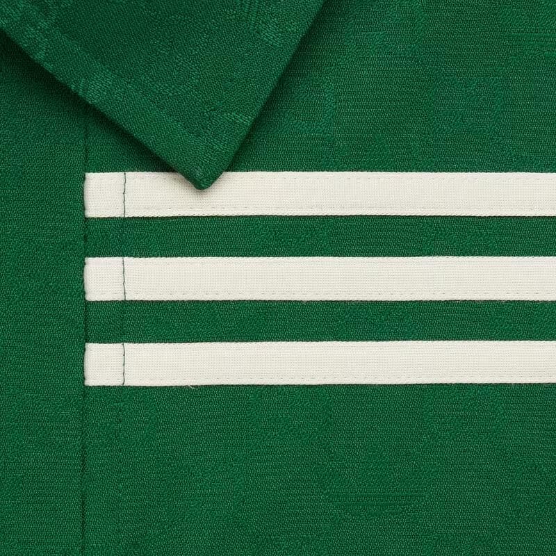 Куртка Gucci x adidas Striped Jacquard Jacket Green - изображение 7