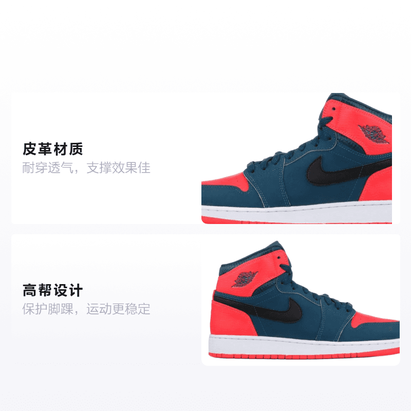 Кроссовки для баскетбола Jordan Air Jordan 1 Retro High GS - изображение 2