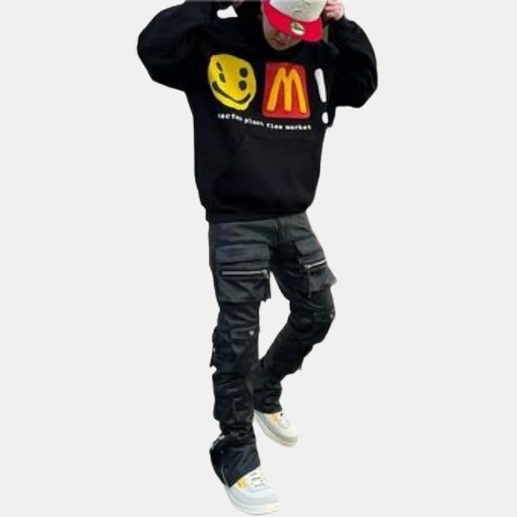 Худи Cactus Plant Flea Market x McDonald's Logo Hoodie Black - изображение 4
