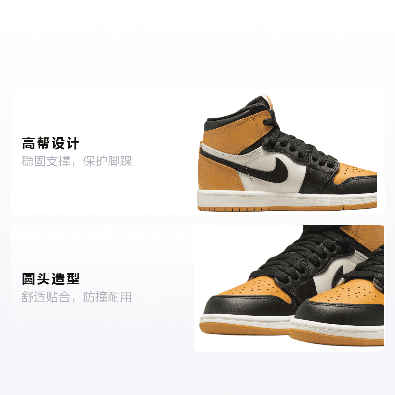 Кроссовки для баскетбола Jordan Air Jordan 1 Retro High OG "Taxi" - изображение 2