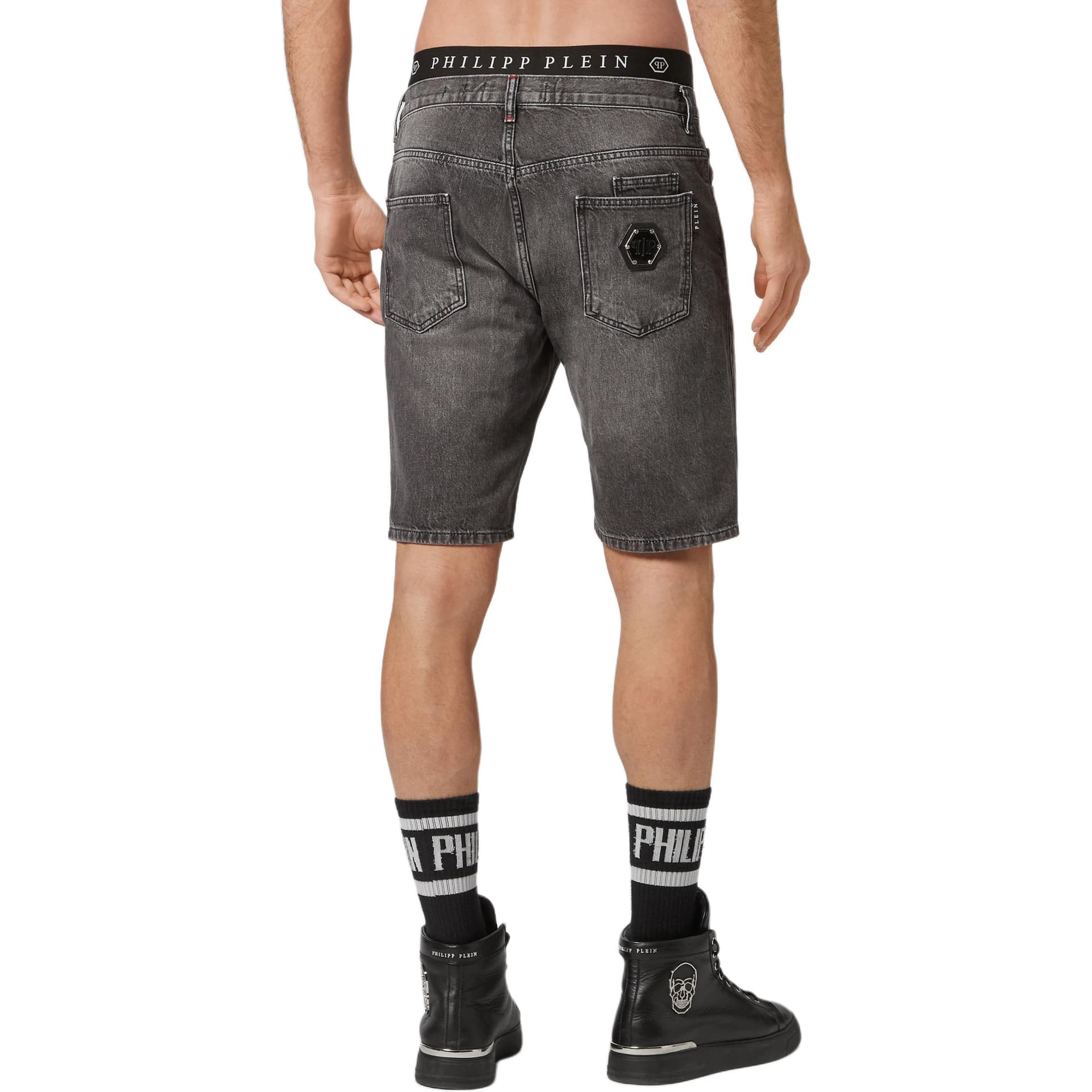 Джинсовые шорты PHILIPP PLEIN FW22 - изображение 3