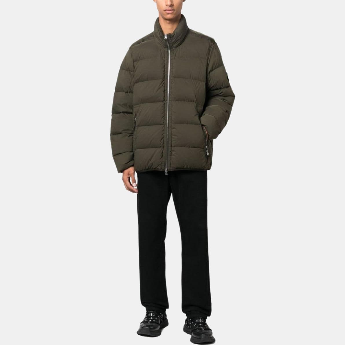 Зимняя куртка Stone Island Nylon Puffer Jacket Green - изображение 4